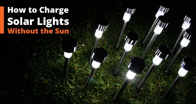 Charging Solar-Powered Lights Without the Sun